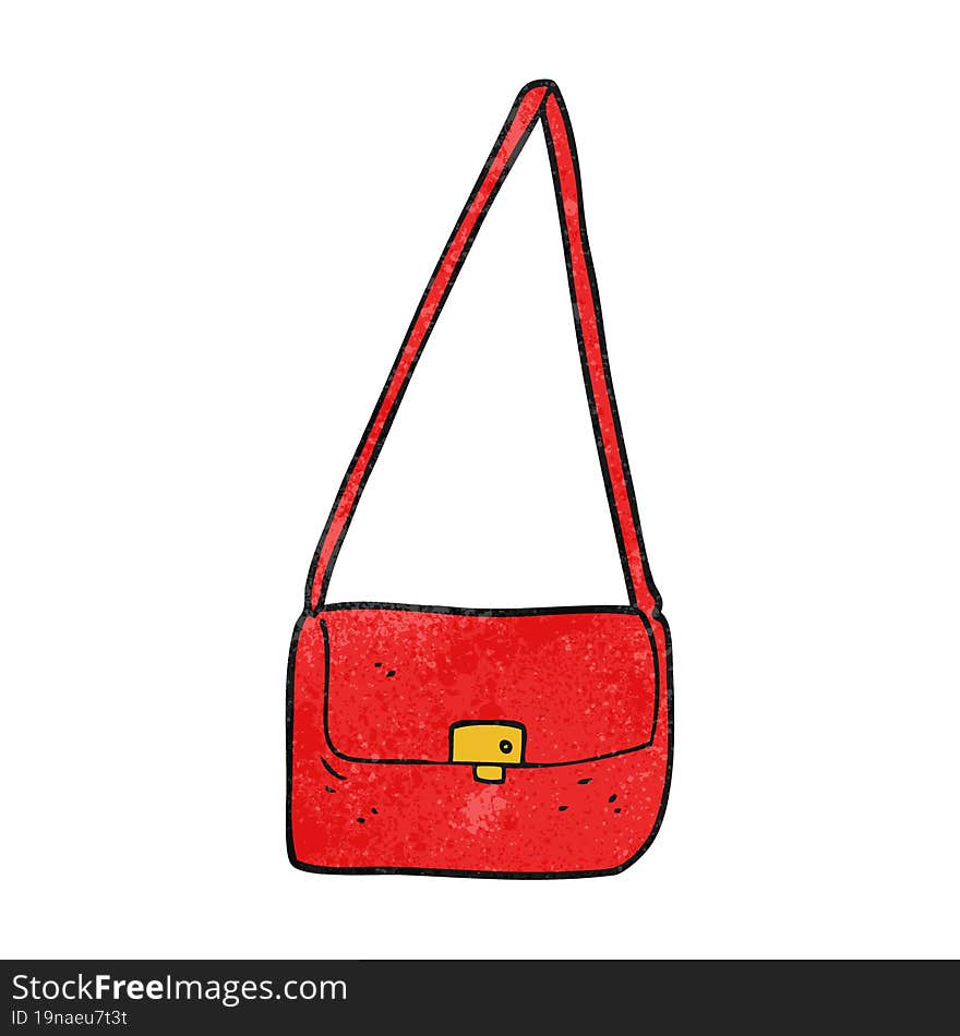 textured cartoon handbag