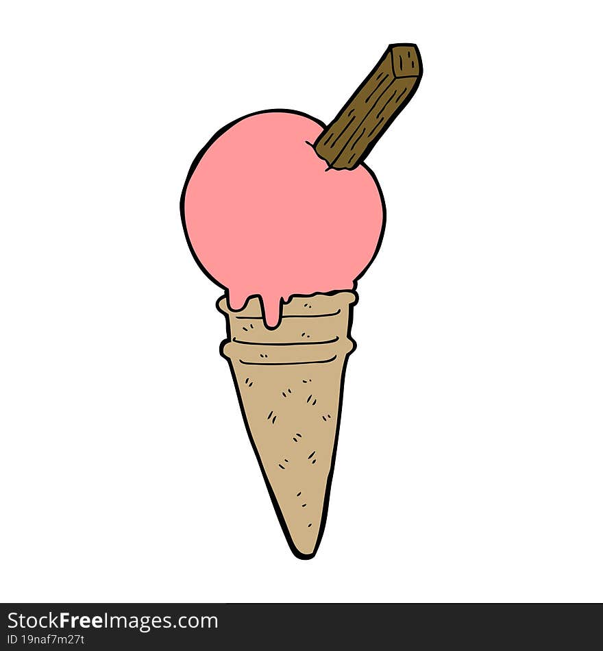 cartoon ice cream