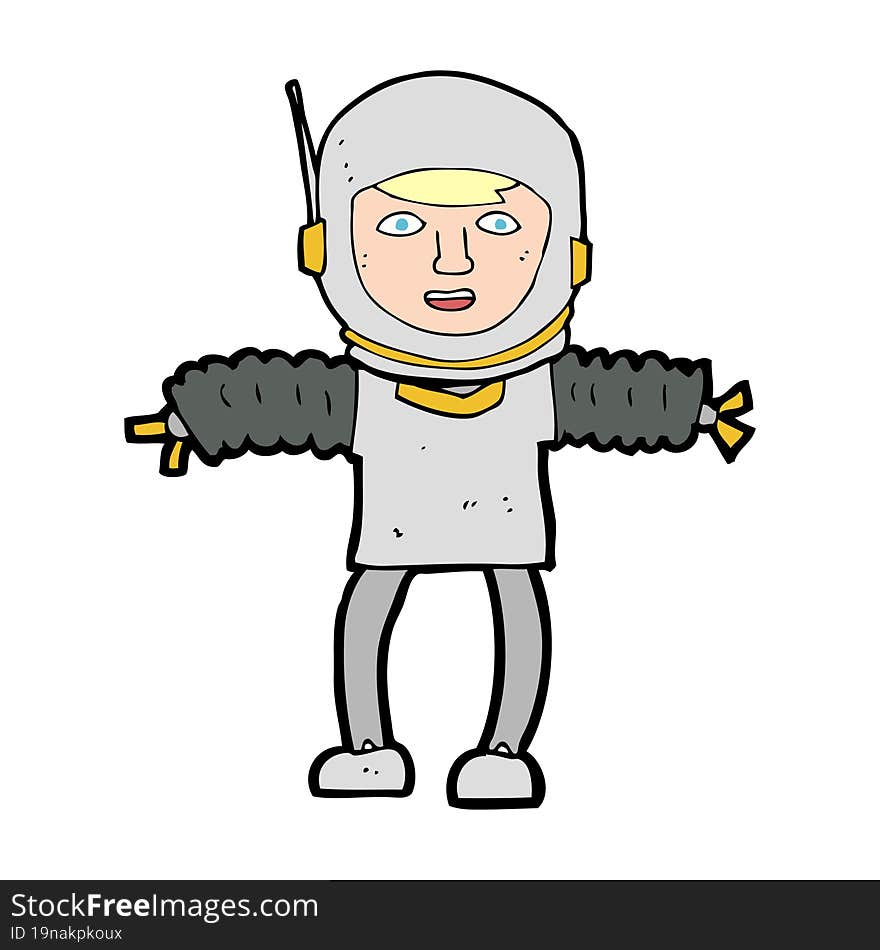 cartoon astronaught