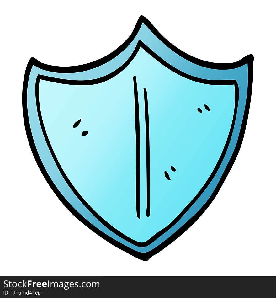 Cartoon Doodle Shield