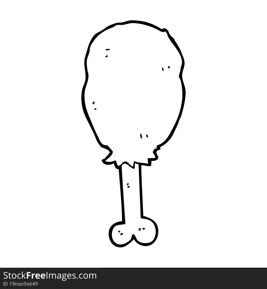 cartoon chicken leg