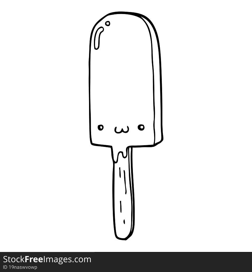 Cartoon Ice Lolly