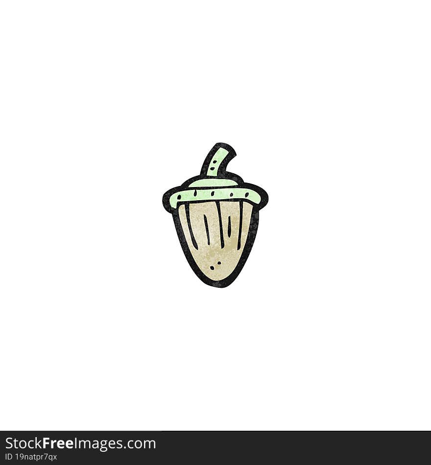 cartoon acorn