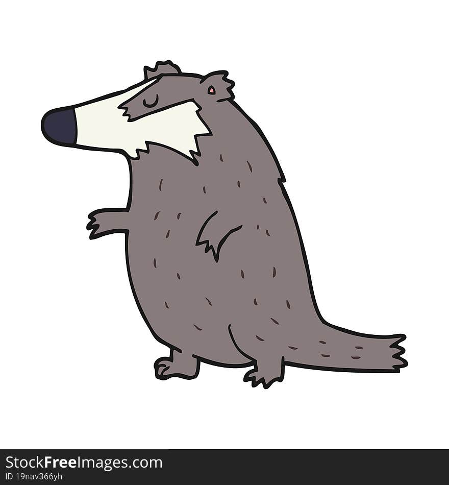 cartoon badger