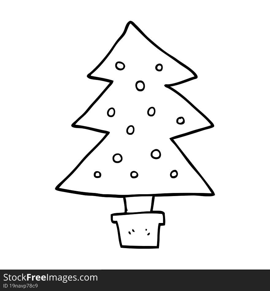 Cartoon Christmas Tree