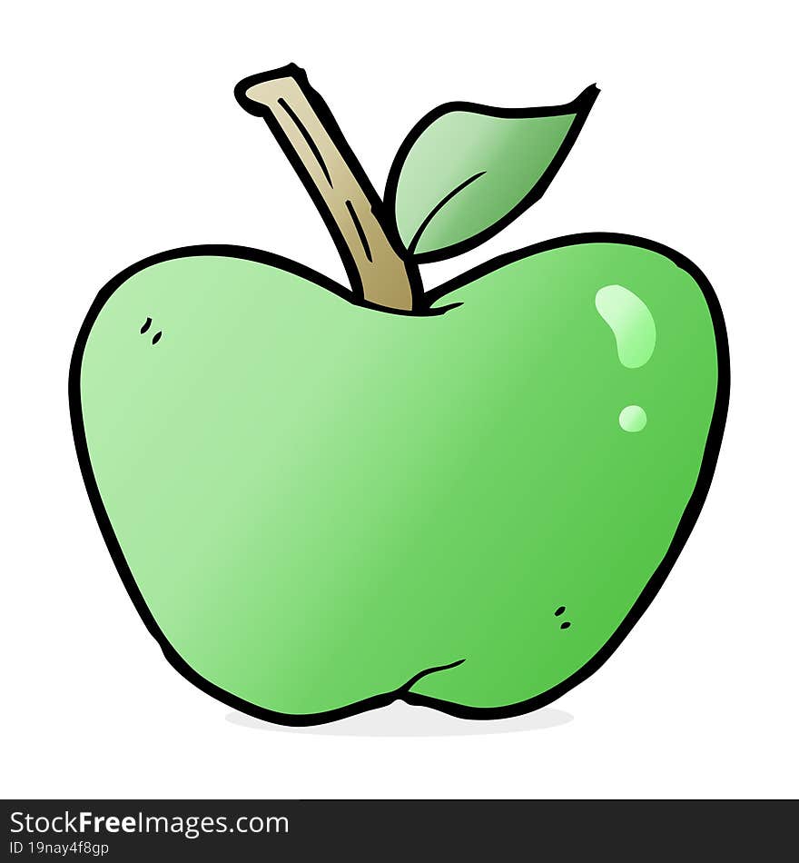 cartoon apple