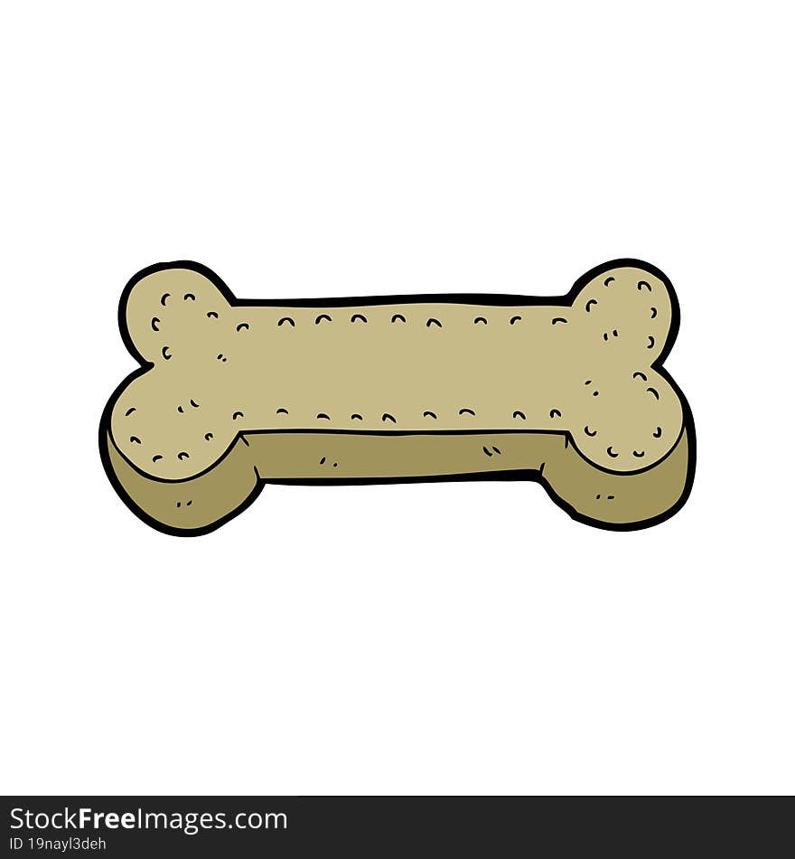 cartoon dog biscuit