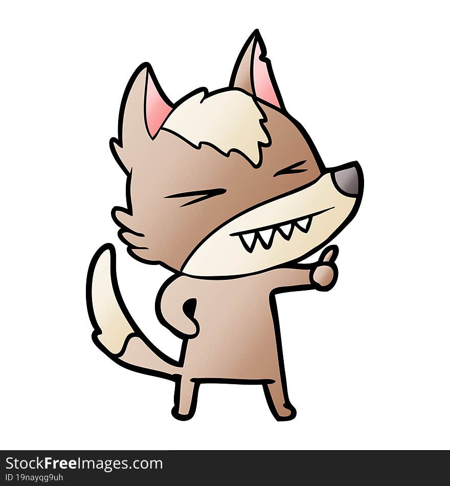 angry wolf cartoon. angry wolf cartoon