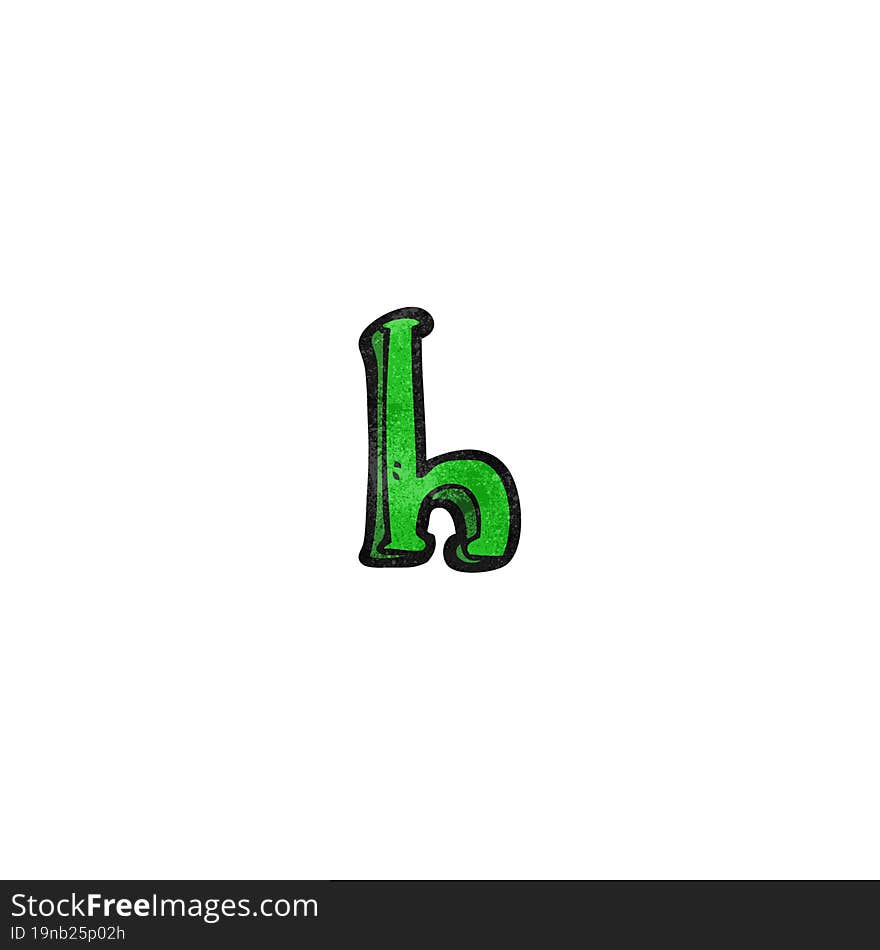 Cartoon Letter H