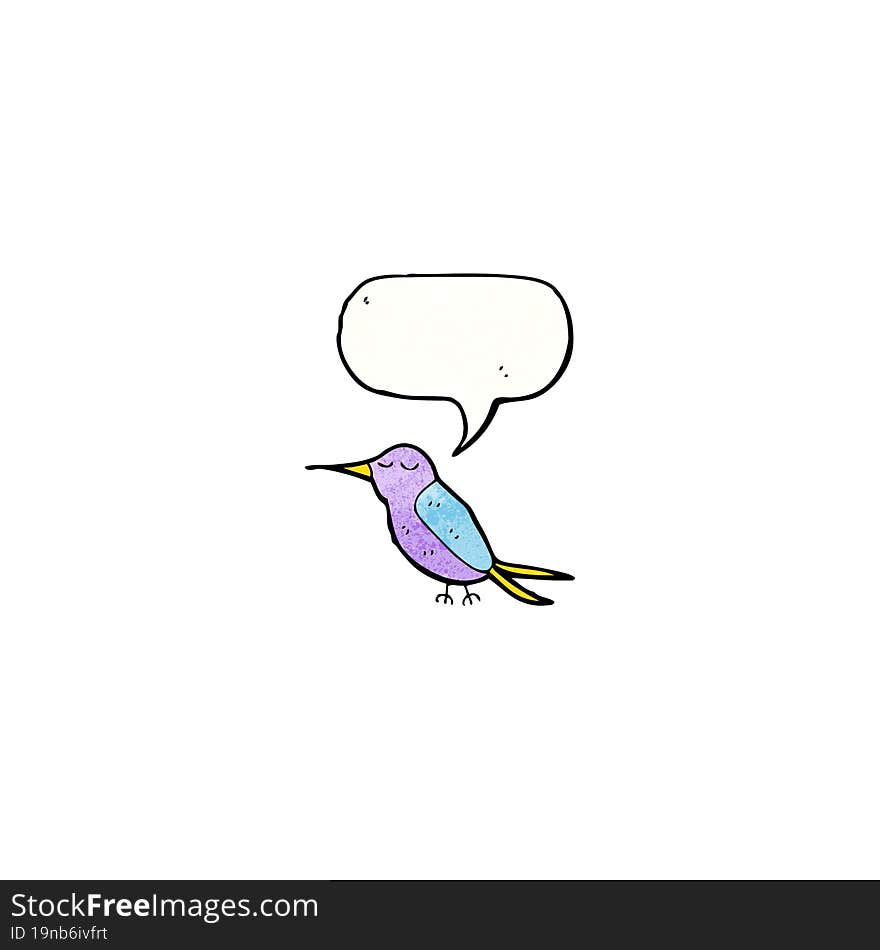 cartoon hummingbird