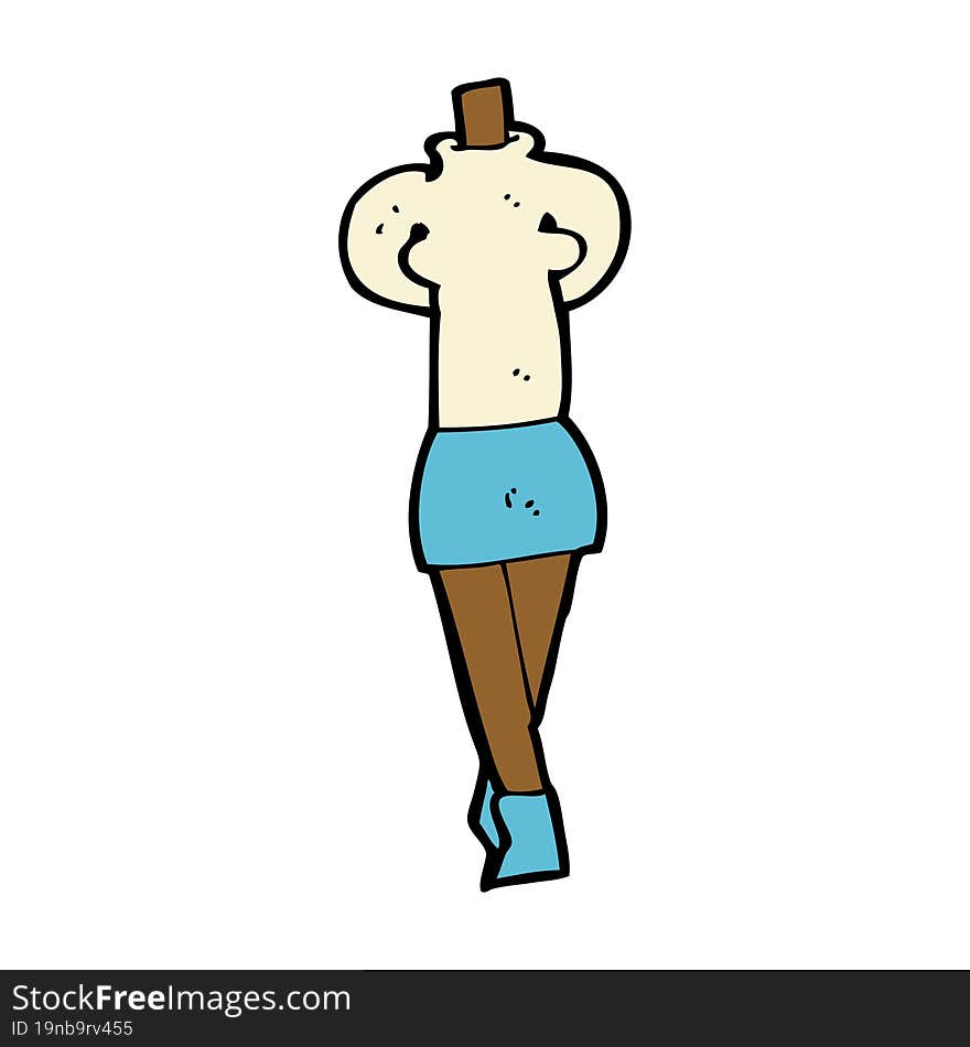 cartoon female body (mix and match cartoons or add own photos