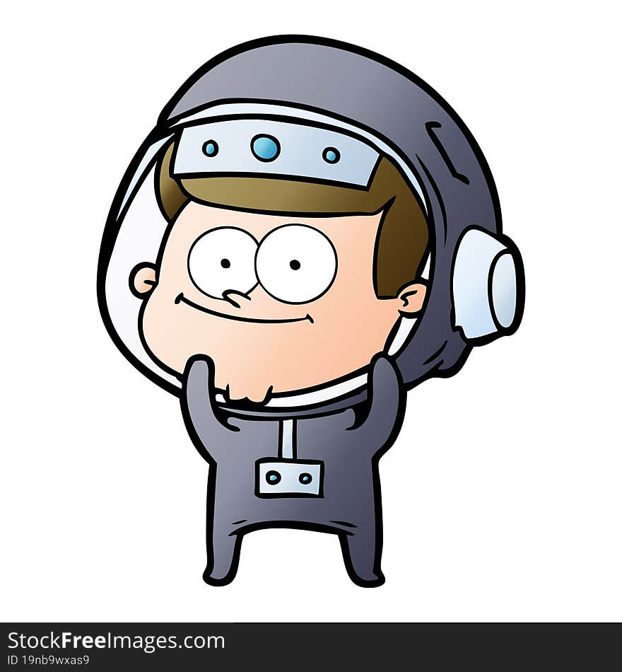 happy astronaut cartoon. happy astronaut cartoon