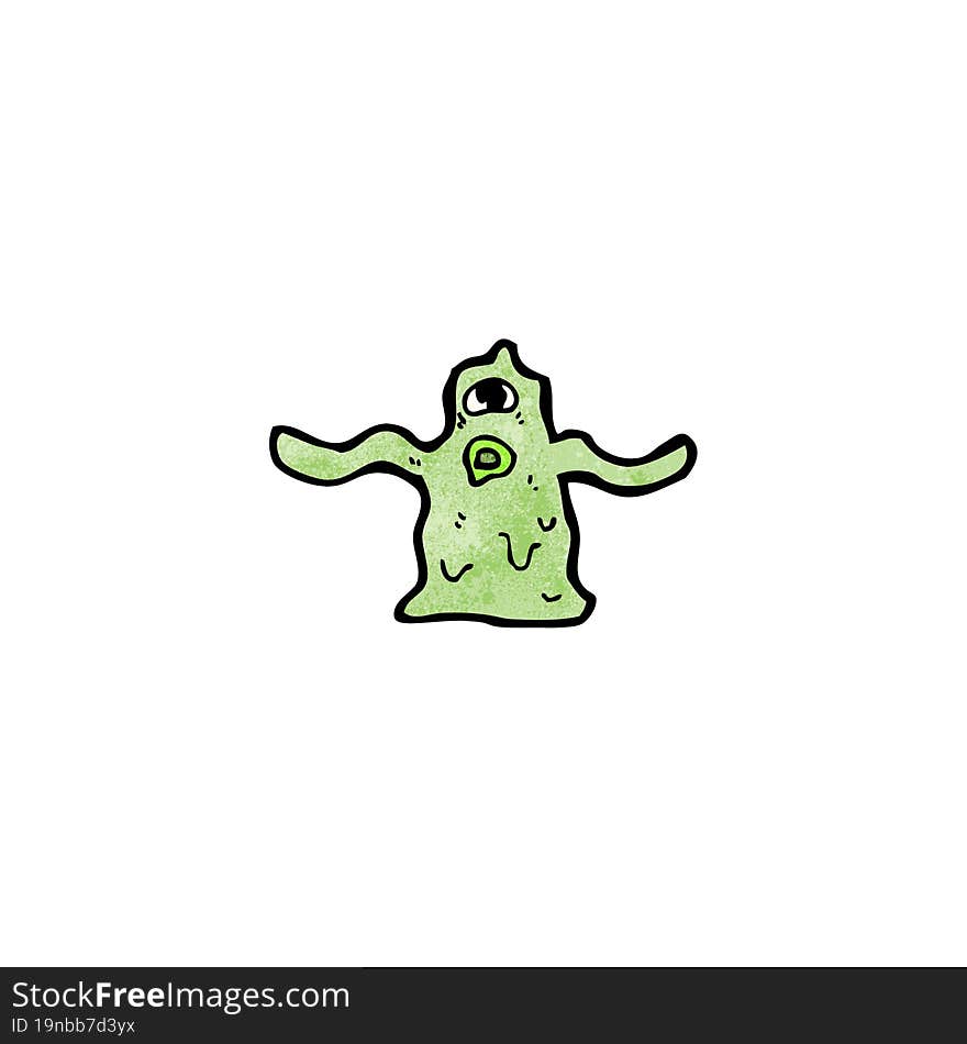 cartoon slime blob monster