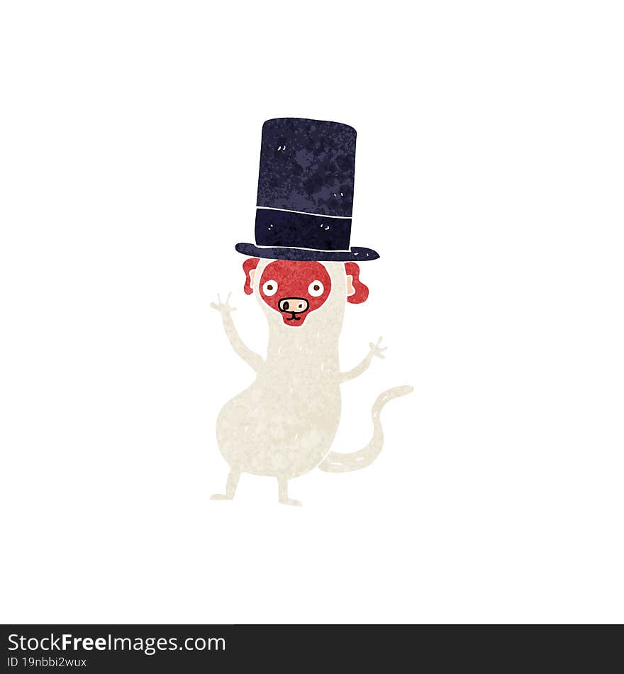 cartoon monkey in top hat