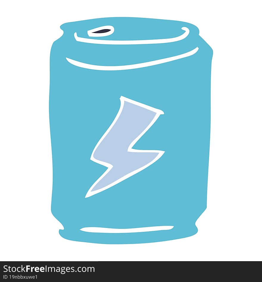 cartoon doodle of a can