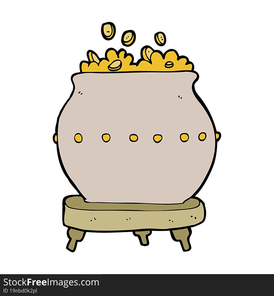 cartoon pot of gold