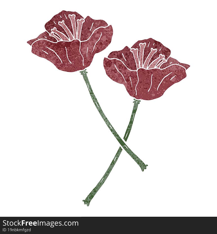 cartoon pretty tulip flowers. cartoon pretty tulip flowers