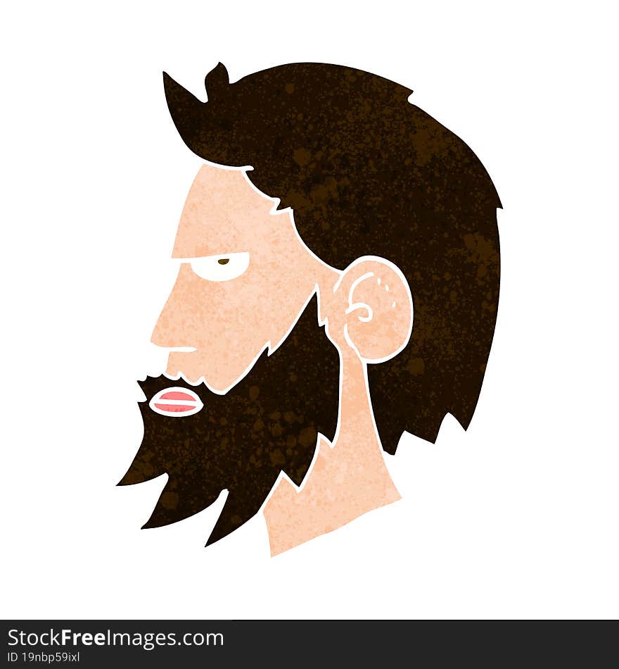 cartoon man with beard