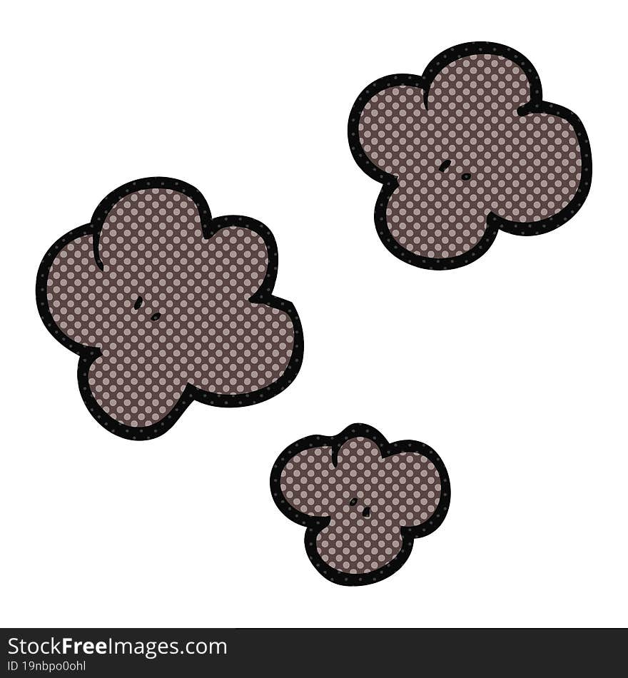 Cartoon Smoke Cloud Symbol