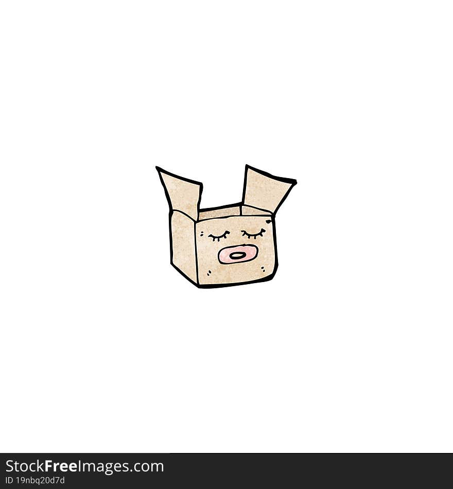 open box cartoon character