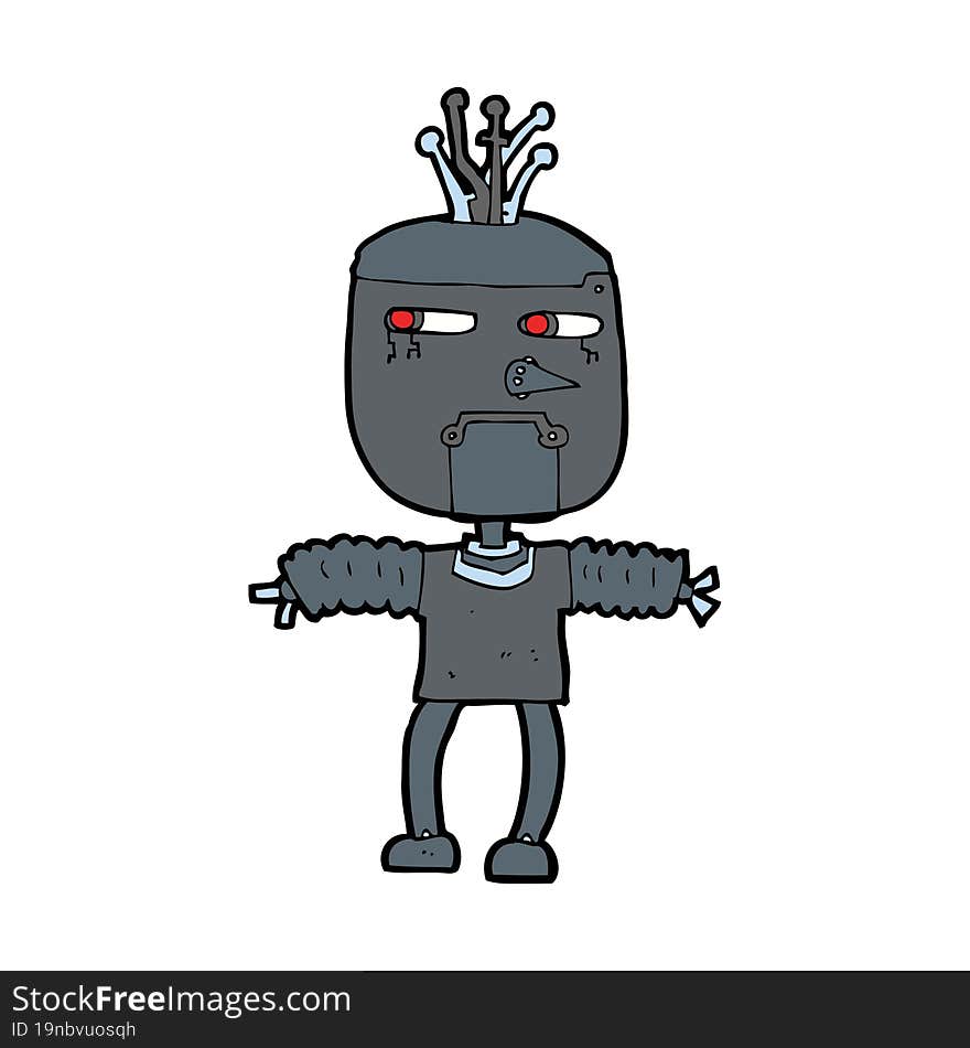 cartoon robot