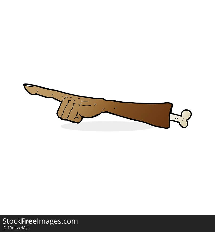 Cartoon Pointing Arm