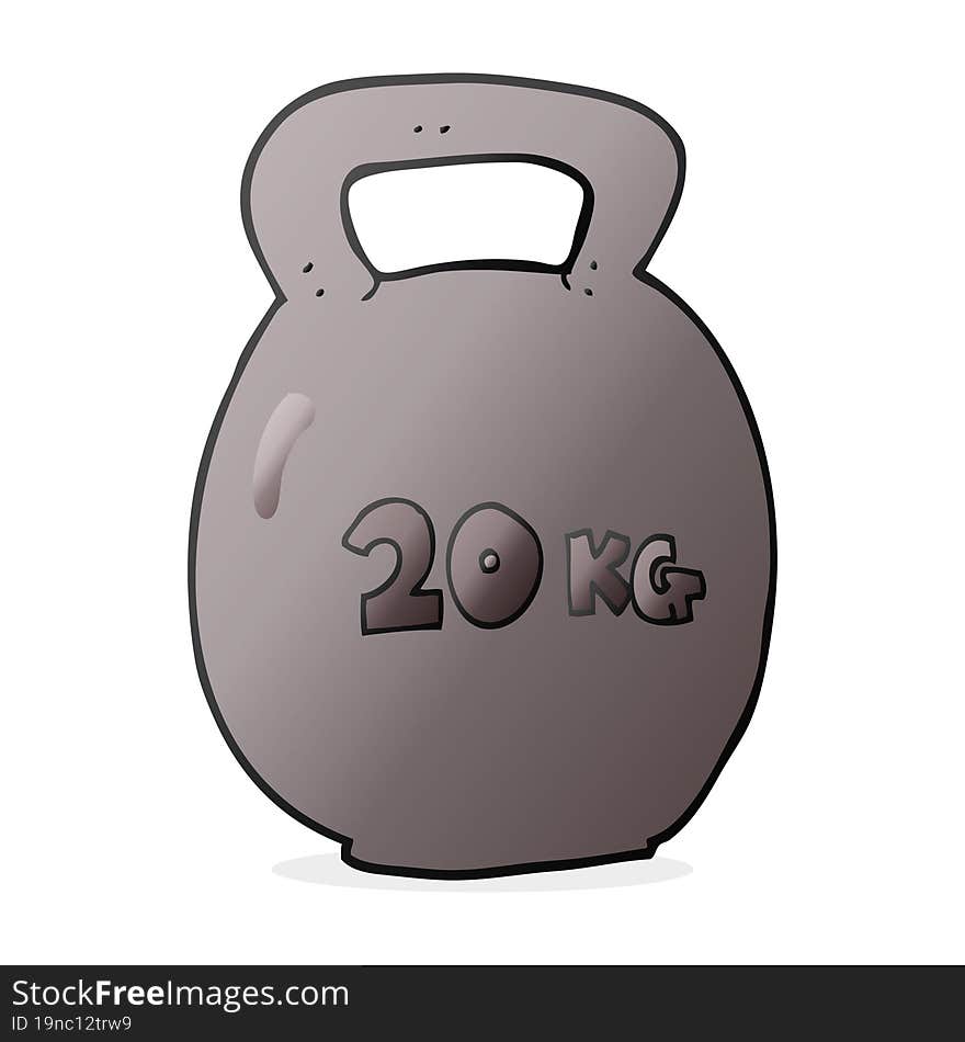 Cartoon 20kg Kettle Bell