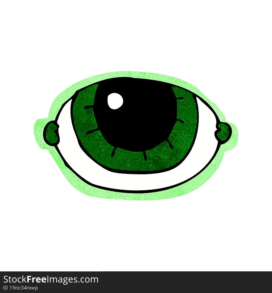 Cartoon Staring Eye