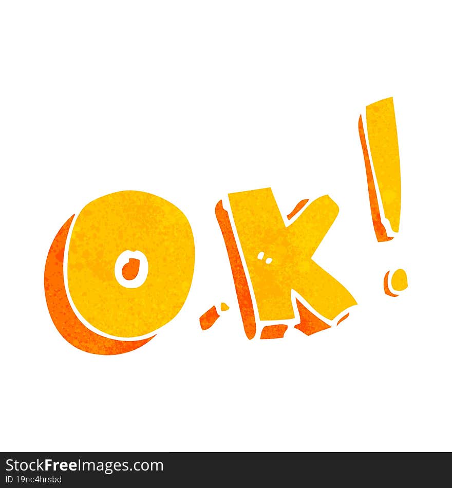 cartoon OK symbol