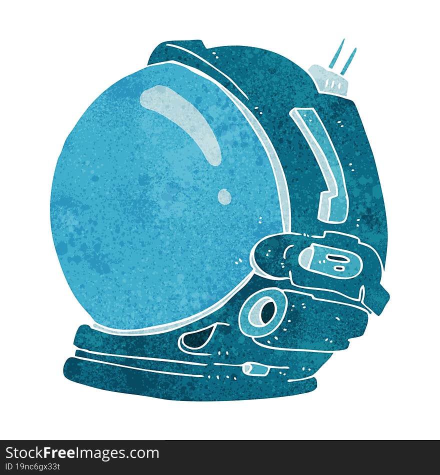 Cartoon Astronaut Helmet