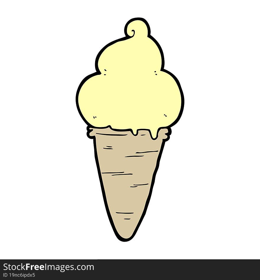 cartoon ice cream