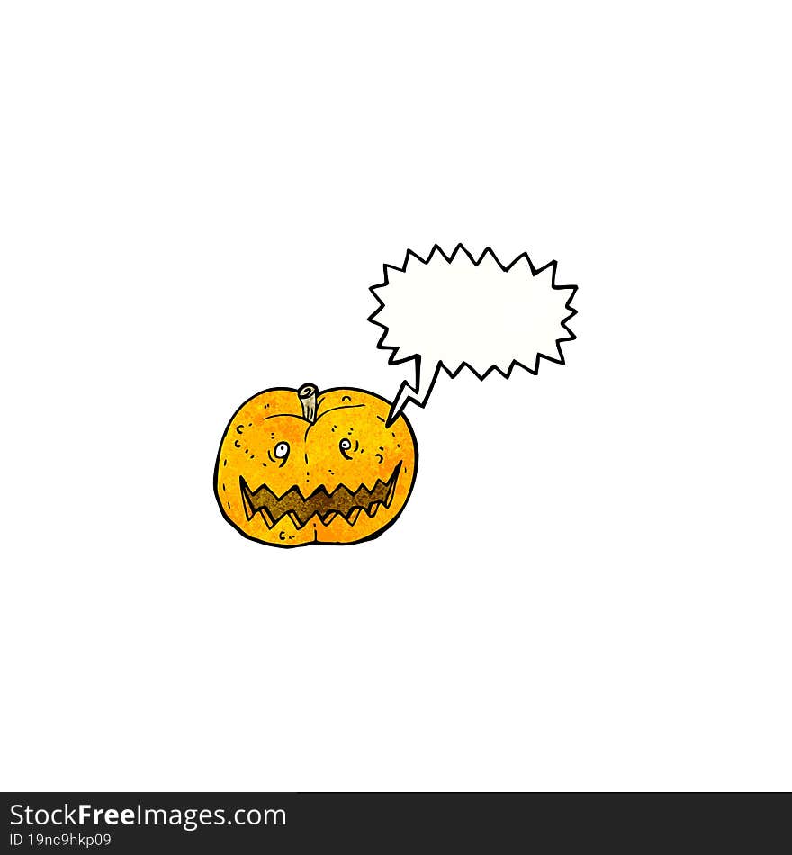 Cartoon Spooky Pumpkin