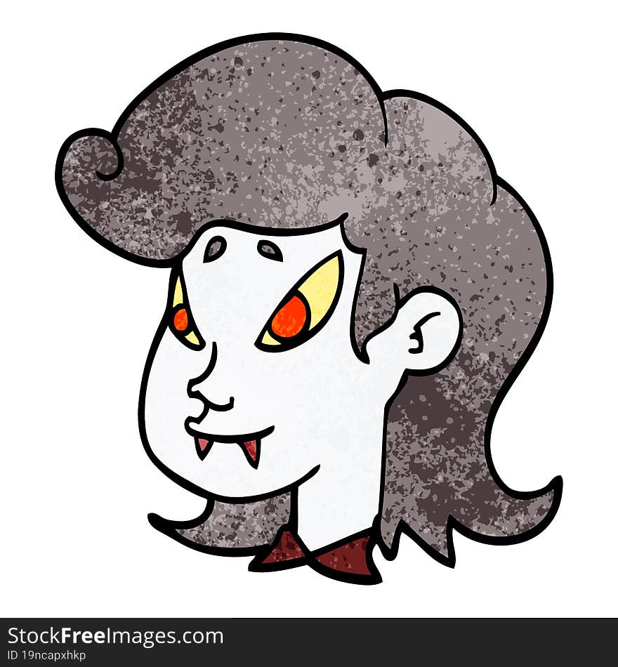 cartoon doodle vampire