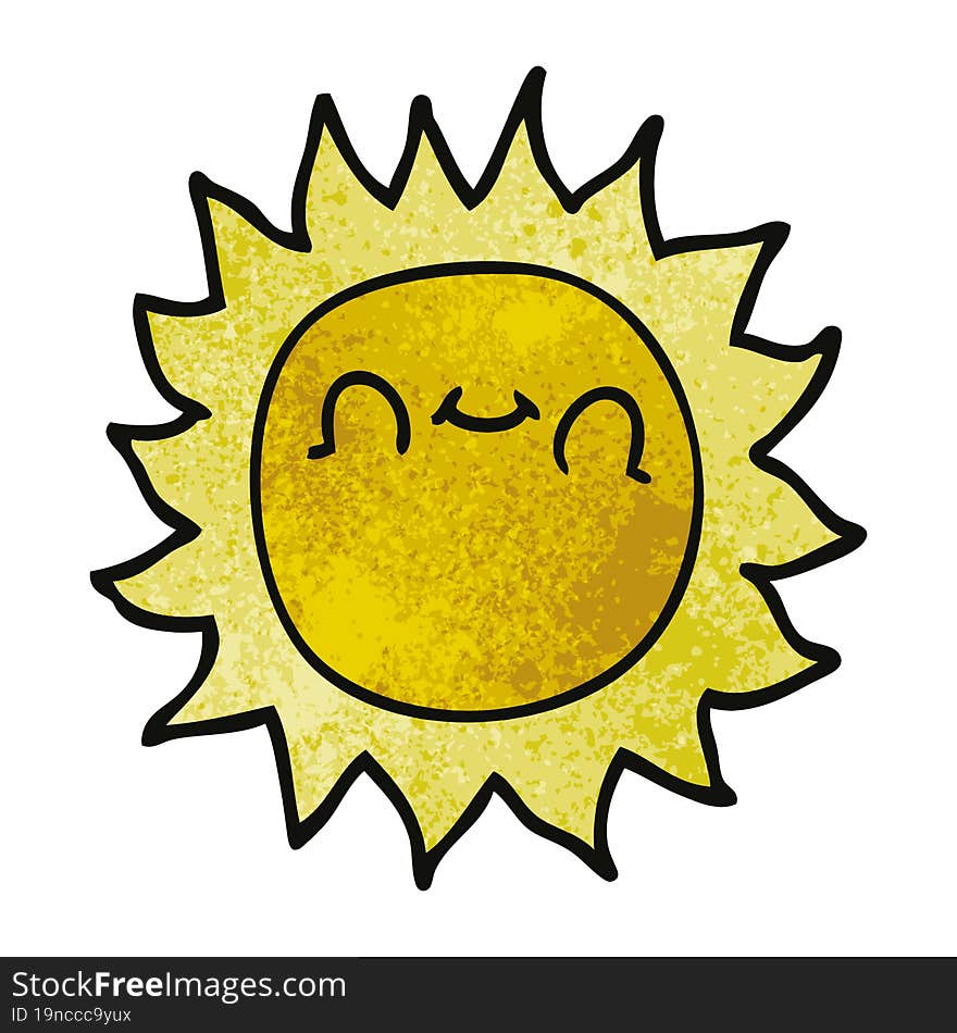 cartoon doodle happy sunshine