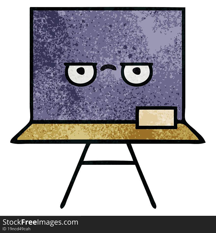 retro grunge texture cartoon chalkboard