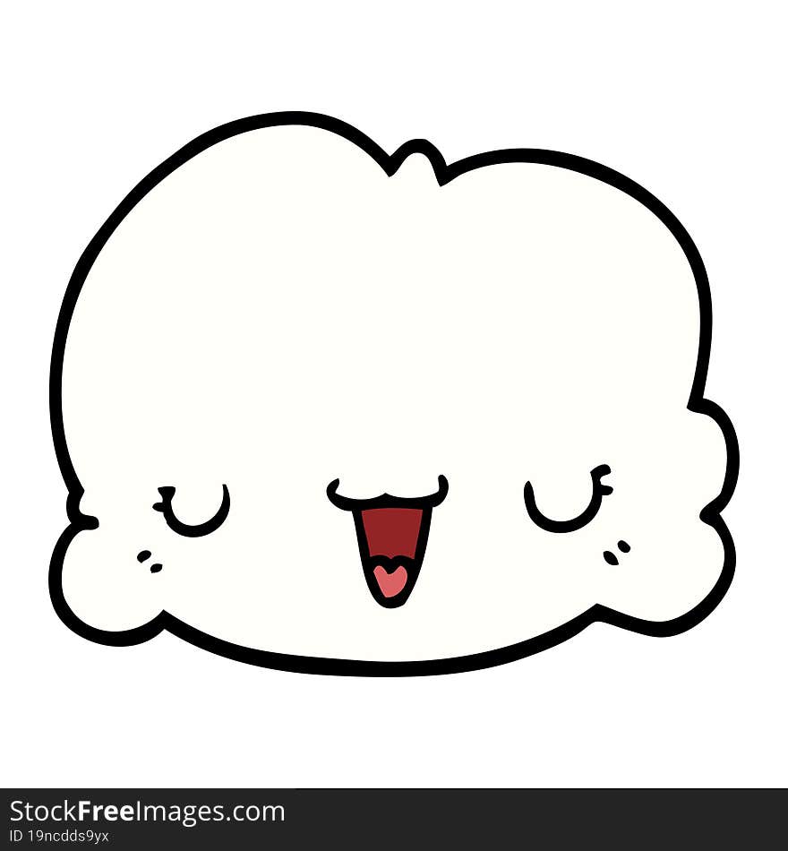 cute cartoon cloud