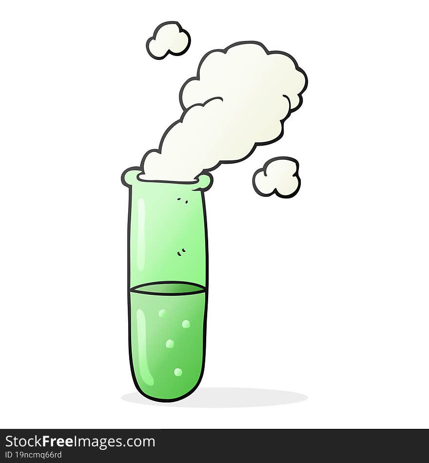 cartoon science test tube