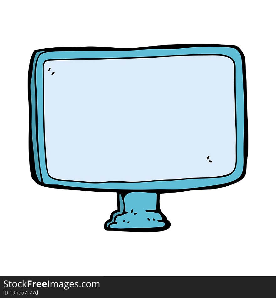 cartoon computer screen