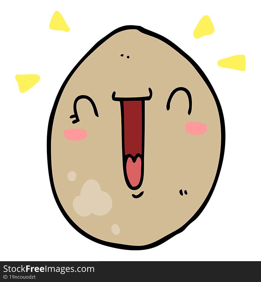 cartoon happy egg