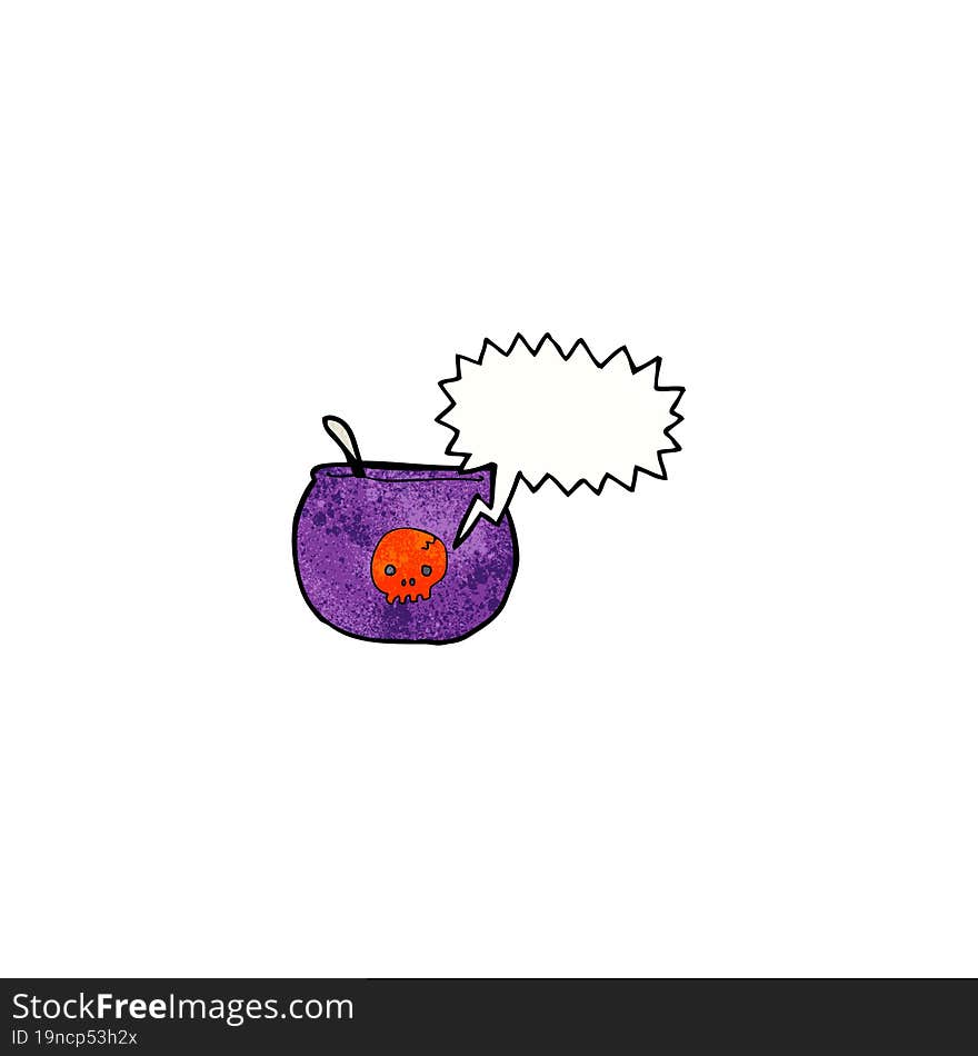 Cartoon Spooky Cauldron