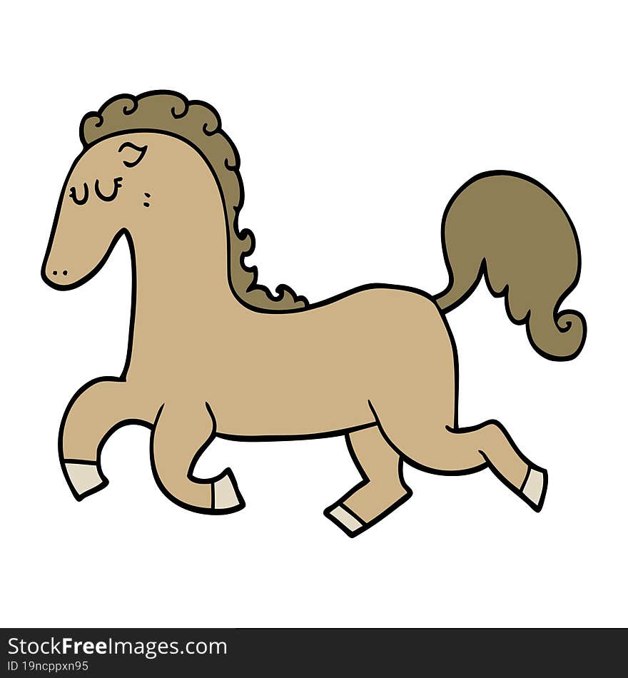 Cartoon Horse Running