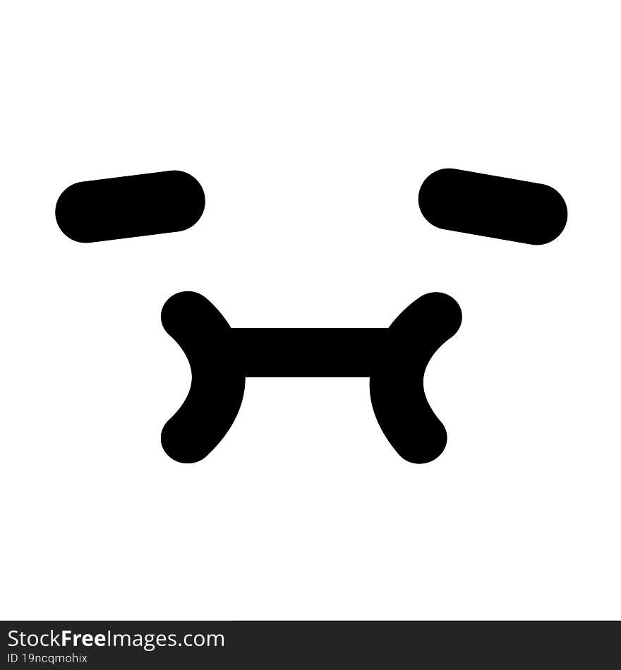 simple tired face icon