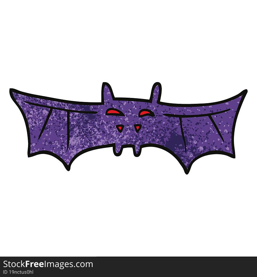 cartoon doodle halloween bat