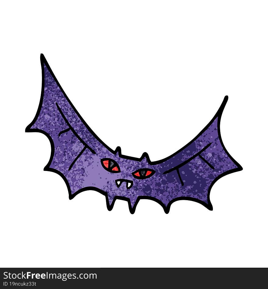 Cartoon Doodle Bat