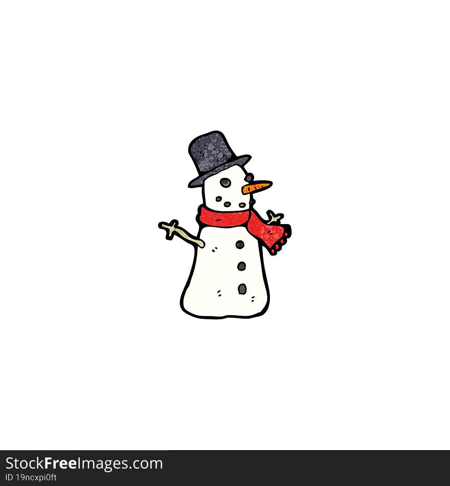 cartoon snowman