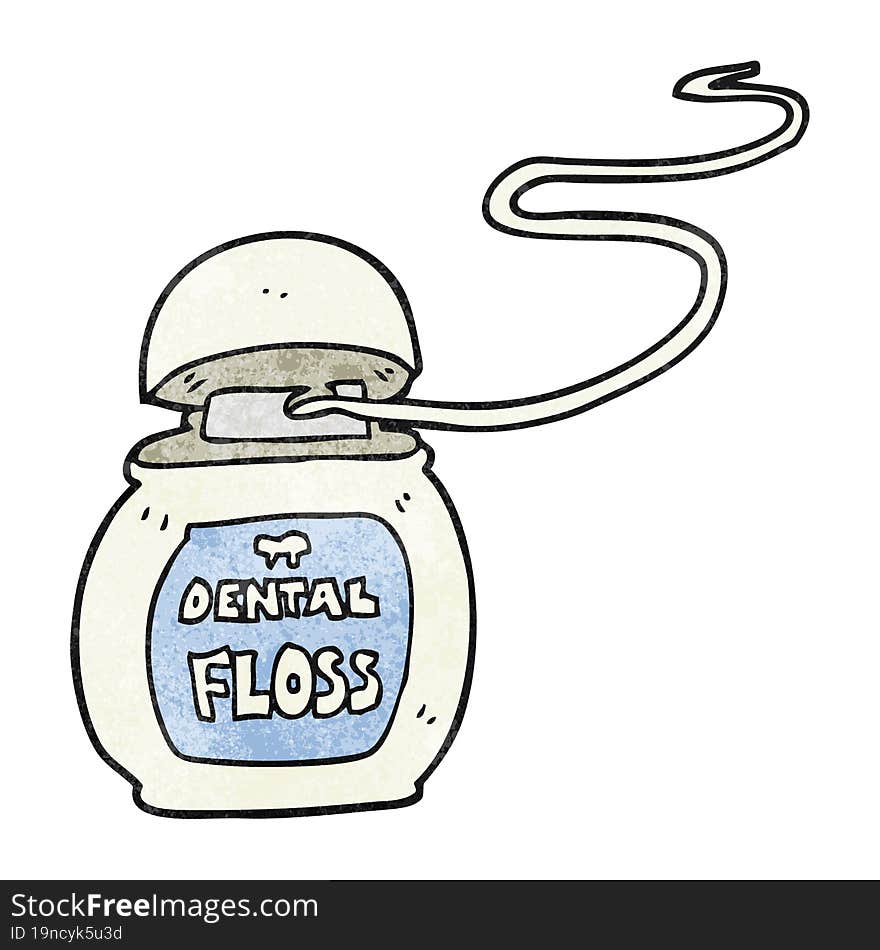 Textured Cartoon Dental Floss