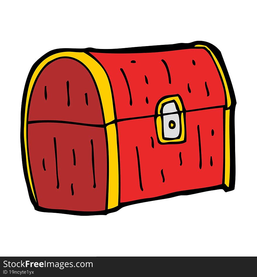 cartoon treasure chest