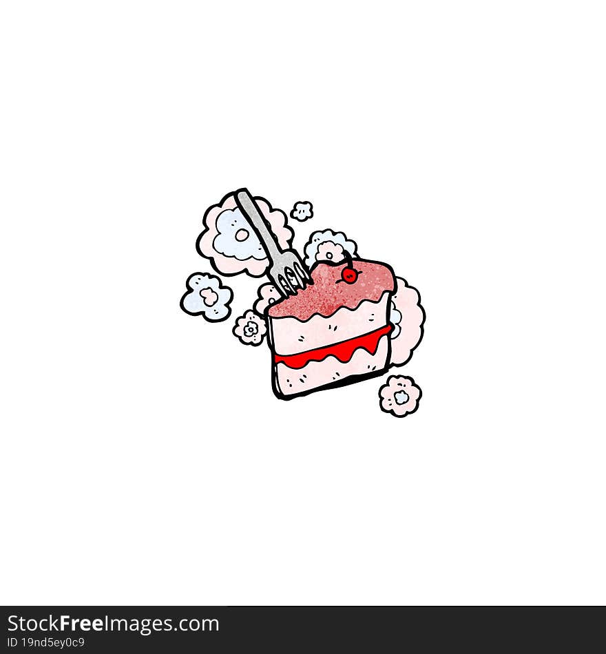 cartoon slice of cake