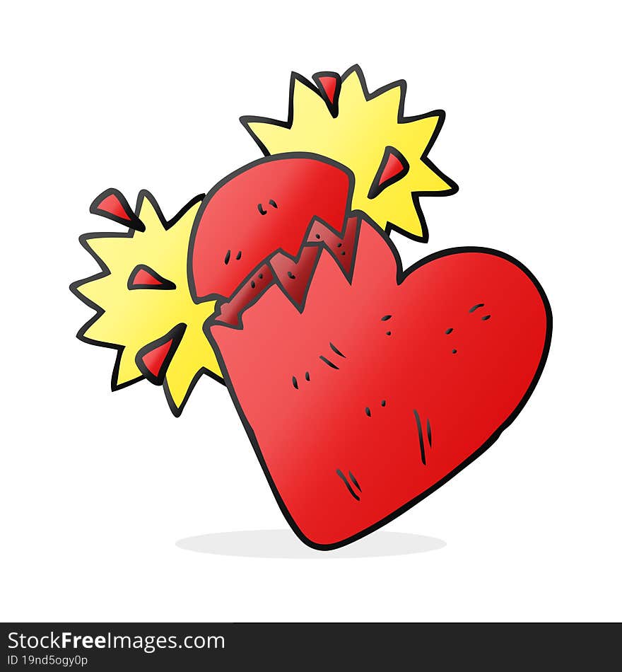 Cartoon Broken Heart