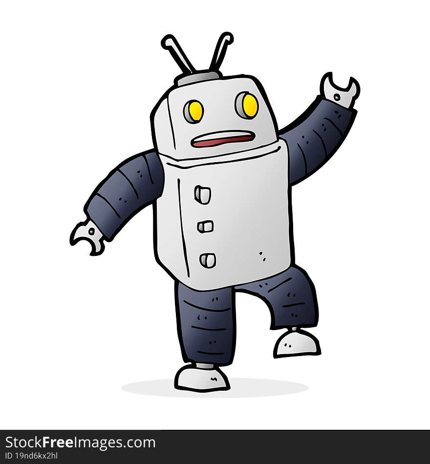 cartoon robot